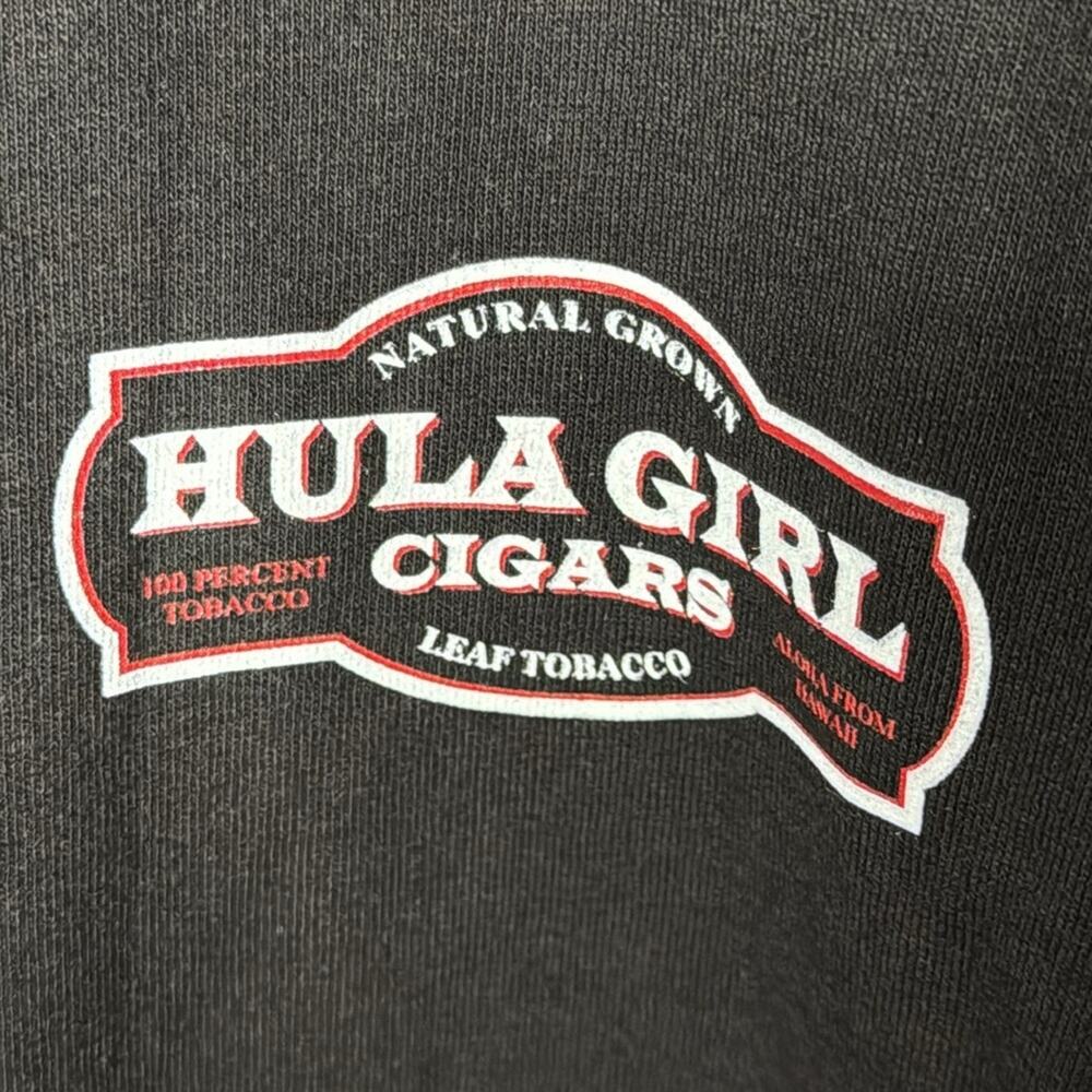 NWT Kona Coffee Flavor HULA GIRL CIGARS Aloha from Hawaii White T-Shirt M - Picture 4 of 6
